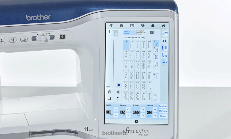 Equipment Brother Innov-is Stellaire XJ1 sewing, quilting and embroidery machine
